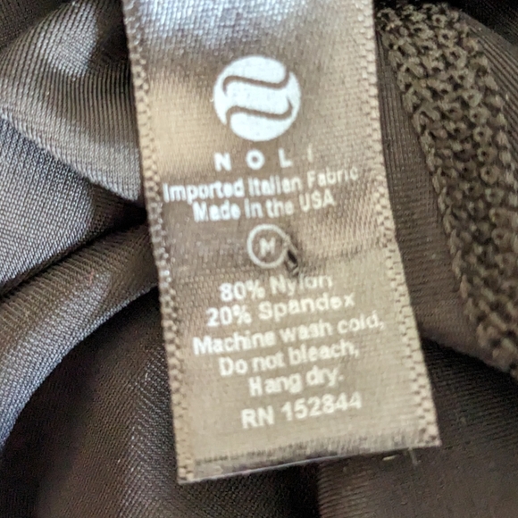 NOLI NWT Liquid Noto Black Leggings Women's Size Medium - Picture 8 of 8